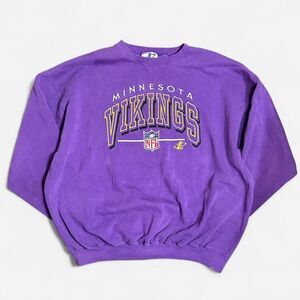NFL Minnesota Vikings 90s Embroidered Official Merch Crewneck